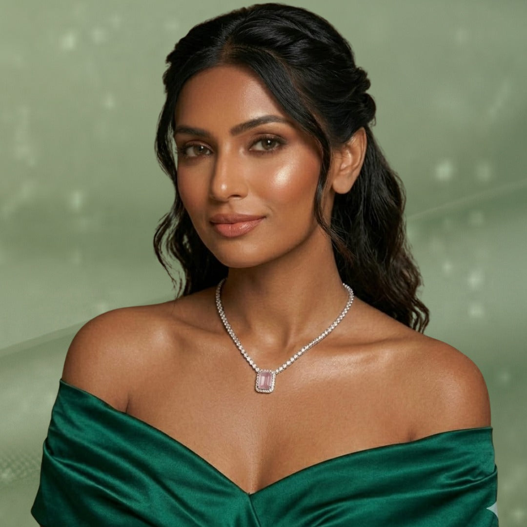 Pink Pendent set
