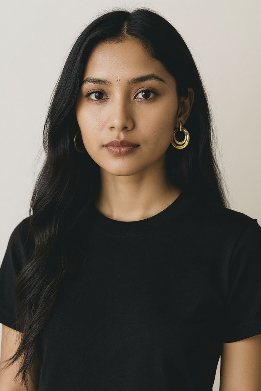 golden hoops light weight office and party wear
