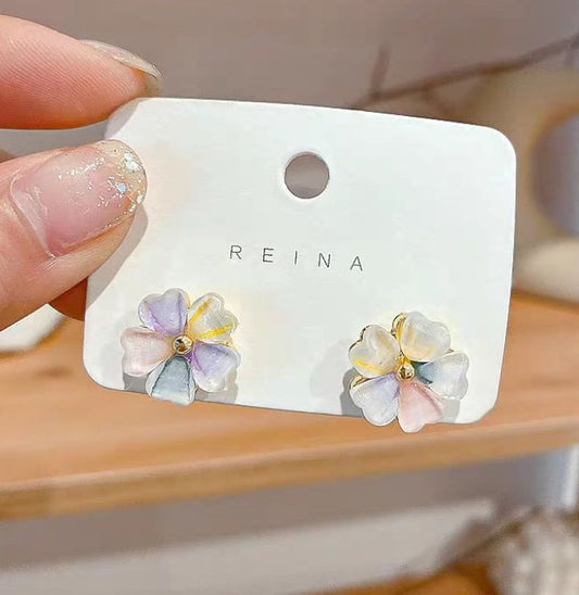 Floral Resin Studs