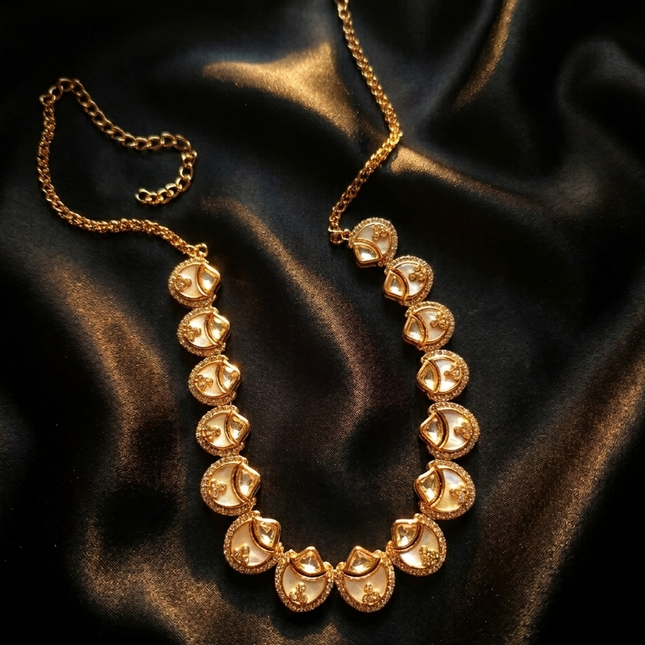 light weight original mother of pearl choker everyday wear, occasion wear, party wear, festive wear, 